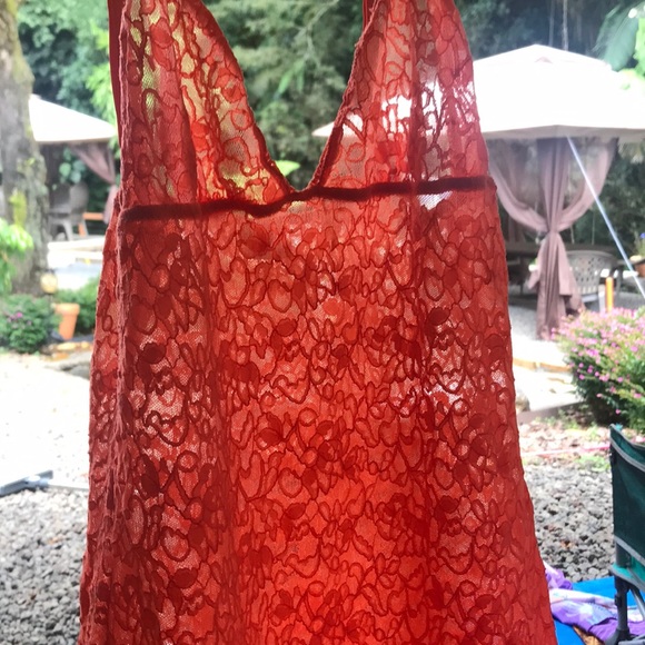 Victoria's Secret Orange Lace Teddy - Picture 4 of 4